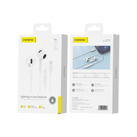 FONENG słuchawki przewodowe T66 Lightning z mikrofonem 1.2M Biały