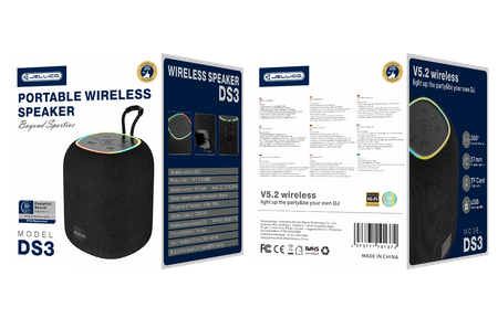 JELLICO kabellose Bluetooth- Lautsprecher DS3 schwarz