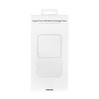 Original wireless charger Samsung Duo 15W EP-P5400TWEGEU (with plug) White (blister EU)