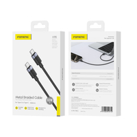 FONENG kabel X115 USB-C - USB-C PD 60W 1M Czarny