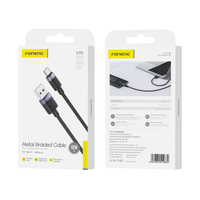 FONENG Kabel X115 USB-C 3A 1M schwarz