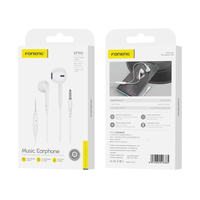FONENG Kopfhörer mit Kabel EP100 JACK 3.5MM mit Mikrofon 1.2M weiss