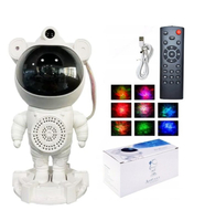 Mini Astronaut Sternenprojektor mit Bluetooth-Lautsprecher weiss