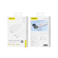 FONENG Netz-Ladegerät EU55 GaN PD 20W 1xUSB-C + Kabel USB-C - USB-C weiss