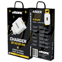 MOONX Netz-Ladegerät MC05 22,5W 1xUSB QC3.0 weiss