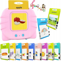 English learning set with a reader (112 cards) Pink