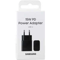 Oryginalna ładowarka sieciowa Samsung 15W EP-T1510NBEGEU 1xUSB-C Czarny (blister EU)