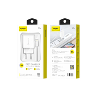 FONENG wall charger EU46 18W 1xUSB QC3.0 + cable Lightning White