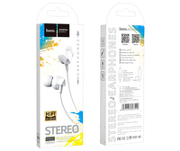 HOCO wired earphones M60 JACK 3.5MM with microphone 1.2M White