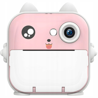 Camera with thermal printer Drukuś 2.0 for children Pink