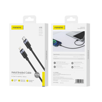 FONENG kabel X115 USB-C - Lightning PD 27W 1M Czarny