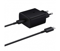 Oryginalna ładowarka sieciowa Samsung 45W + kabel USB-C - USB-C EP-TA845 GP-PTU020SOFBQ Czarny (bulk EU)