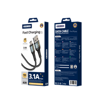 JELLICO kabel A20 Micro USB 3.1A 1M Czarny