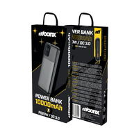 MOONX Powerbank MP02 PD 20W 1xUSB-C + 1xUSB QC3.0 22.5W 10000mAh schwarz